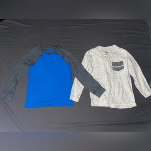 2 Cat & Jack boys long-sleeve shirts
